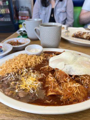 Authentic Red chilaquiles!