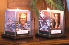 A free gift to our families, a beautiful memorial candle.