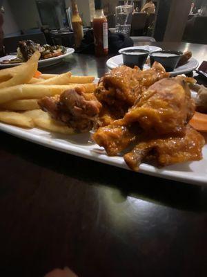 Buffalo Wings and French Fries