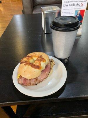 Breakfast bagel.