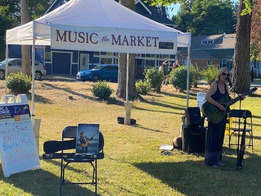 Plan to have a picnic at the market while listening to live music!