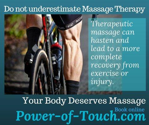 Make time for recovery. Book your sessions online @ Power-of-Touch.com