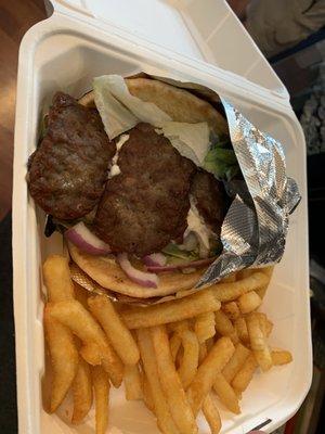 Gyro Pita & French Fries