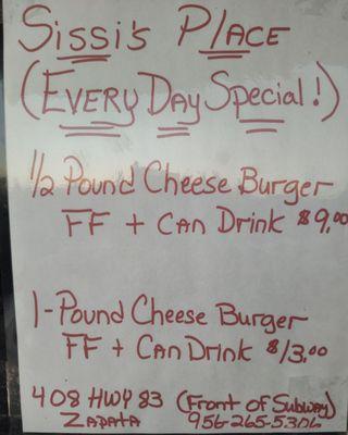 Menu Special Everyday