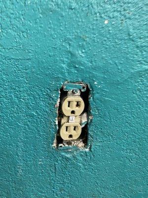 Missing outlet cover