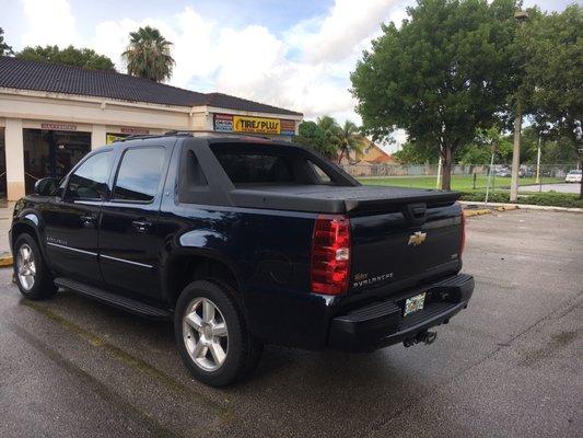 Brand new Tires on Chevrolet Avalanche. We also installed 1 new tire pressure sensor. Bridgestone Dueler H/L 275/55R20