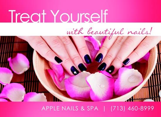 Apple Nails & Spa EDDM Front - created and printed by UZ Marketing