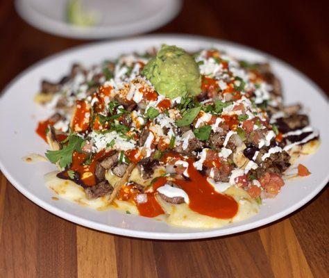 Nachos with Carne Asada