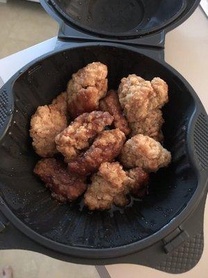 8 boneless wings Honey BBQ