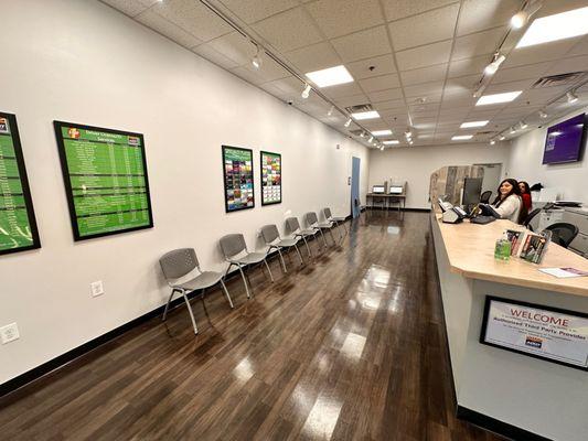 Interior of 1 Stop Motor Vehicle Services alkso known as 1 Stop MVD in Surprise, Az