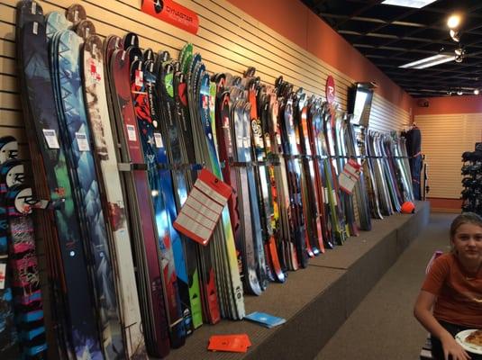 New Ski Wall at Christy Sports