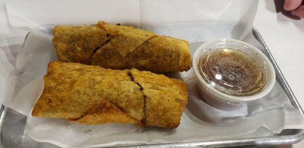 Italian beef egg rolls.. so good!