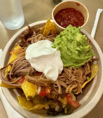 Pork nachos