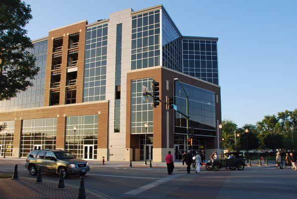 The Coralville Center for the Performing Arts is located in Plaza on 5th at 1301 5th Street, Coralville, IA.