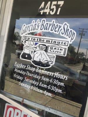 Garcia's Barber Shop Hours