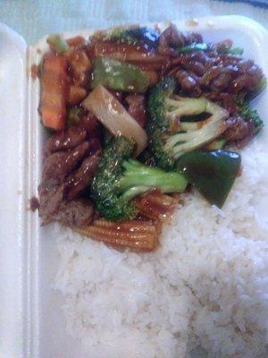 Szechuan beef. So so