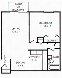 Standard 1 Bedroom Floor Plan