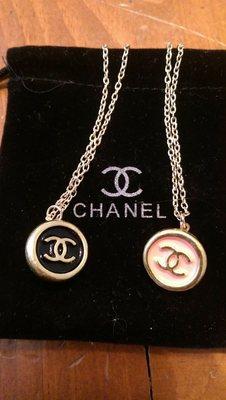 These are handmade Chanel button necklaces