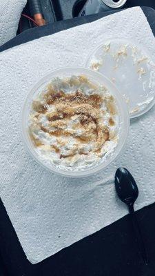 Salted caramel banana pudding