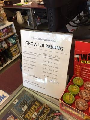 Growler prices 5/22/16