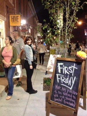 First Friday fun in the Royal Square District.