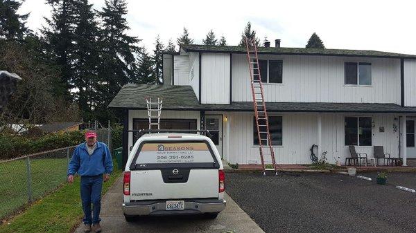 Roof inspection by Professional Inspector John Zirzow.