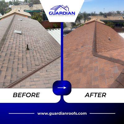 Roof Makeovers that Wow! Prepare to be amazed by the stunning before and after shots of our client's roofs.