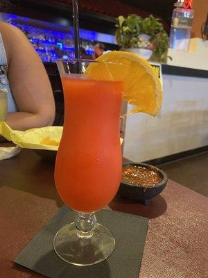 Frozen strawberry margarita