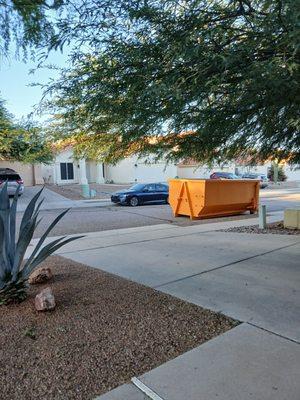 They prevented other cars from getting thru by parking ontop of the dumpster