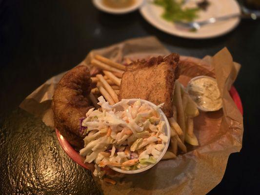 Fish and chips with whitefish