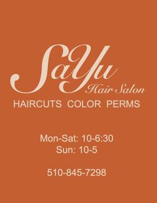 Grand Opening Today! Call us to schedule your hair cut right now. ^_^ Yes. right now.