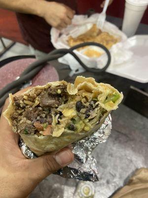 Fajita burrito