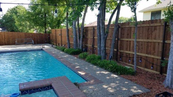 Final Pre-soaked Cedarwood side and rear fence!