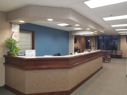 Reception desk