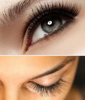 Eyelash extensions.