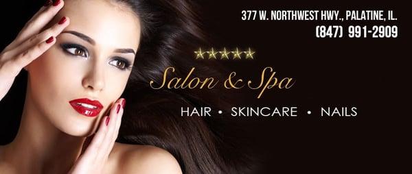 377 W. Northwest Hwy.
  Palatine, IL 60067
  Established 2005, and now newly remodeled modern upscale beauty salon in Palatine.