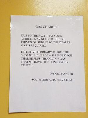 Have gas in your car when dropping it off or you will pay!!!