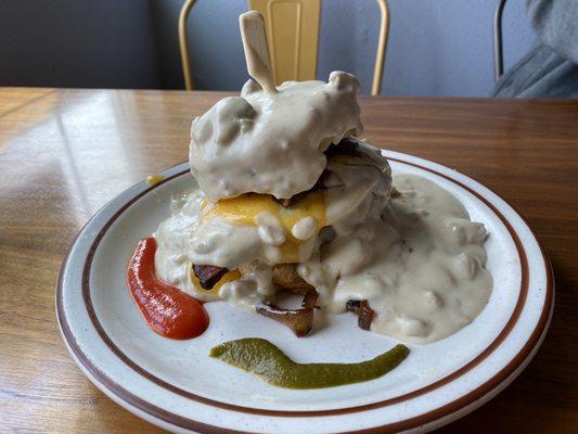 Kitchen Sink Biscuits and Gravy maxed out