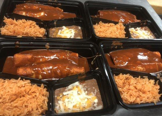 Chicken enchiladas!