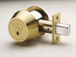 Residential deadbolt brass image