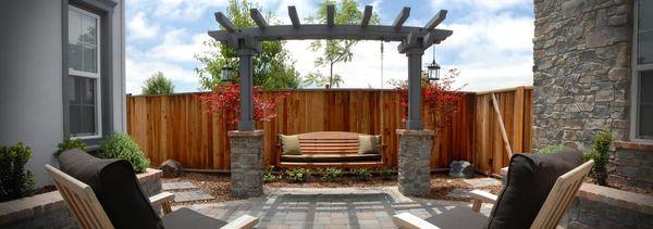 Landscape design / swing / Backyard design / Danville ca