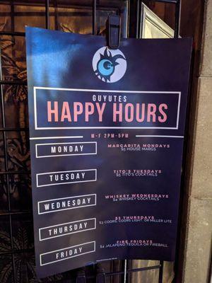 Happy hour specials