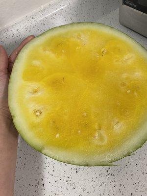 Yellow watermelon- was so sweet and juicy!