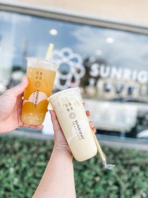 Mango jasmine green tea (left) and Mango milk green tea (right). Not bad, but I still prefer the Ceylon milk tea with cream pudding.