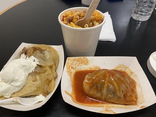 Golumbki, Polish goulash, and Traditional Trio Pierogi