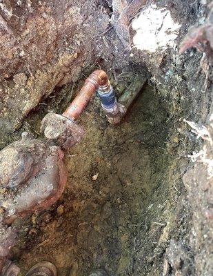 Spot repair for water leak