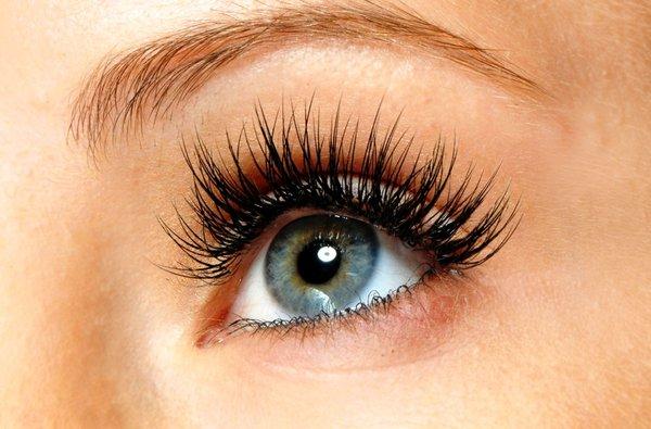 Eyelashes Extensions -- make an appointment with Amber Mowery