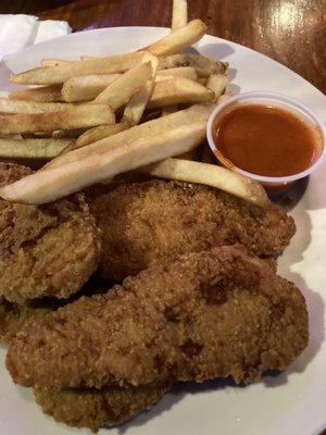 Chicken fingers with french fries