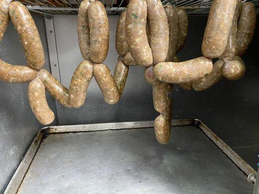 House sausage for Octoberfest