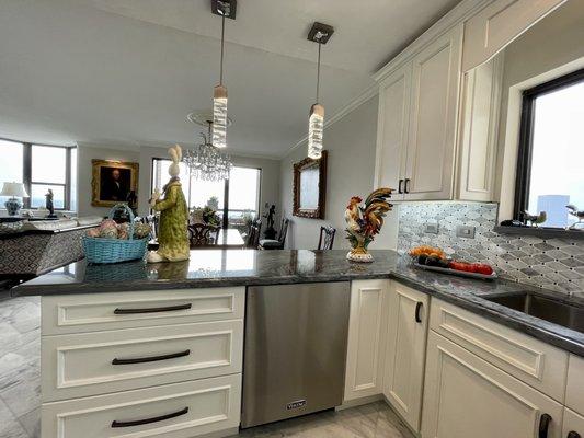 Kitchen cabinets with lazy Susan